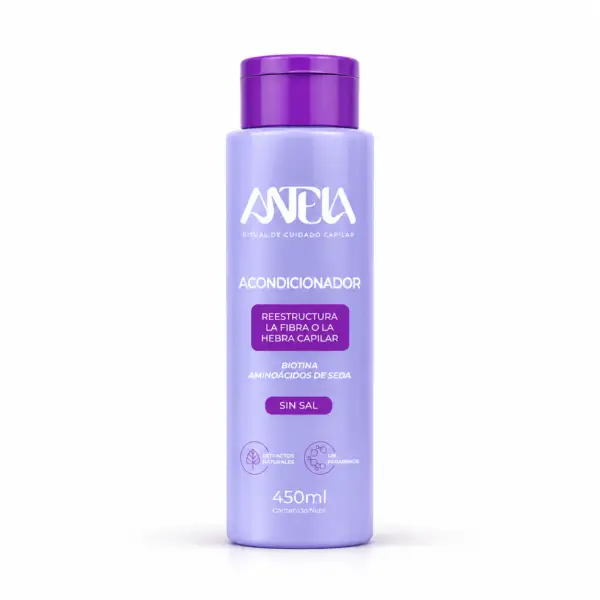 Acondicionador ANTEIA 450 ml para reestructuración y suavidad del cabello