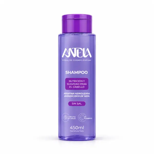 Shampoo ANTEIA 450 ml para nutrición y suavidad del cabello